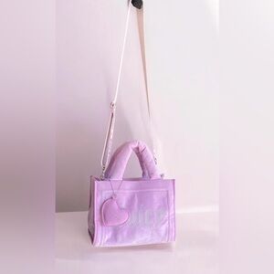 Juicy Couture MINI Velour Tote In Lilac/ Fondant Pink. 💜